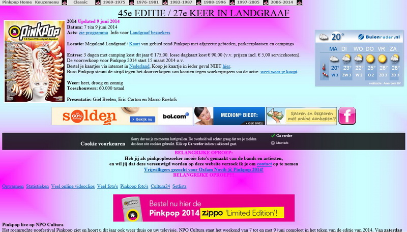 Pinkpop Historisch Document